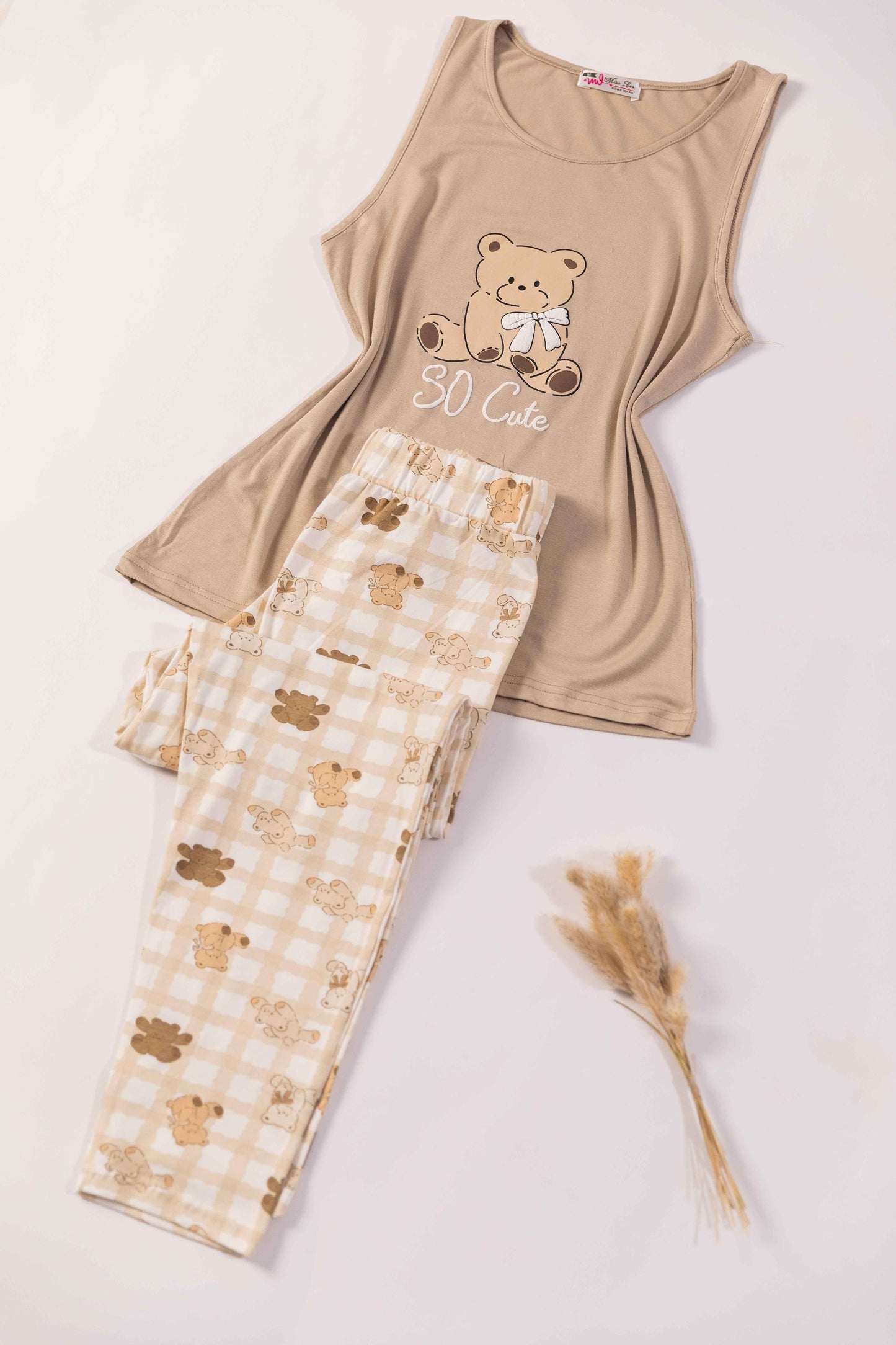 Teddy Short-pants Pajama Cut 7861