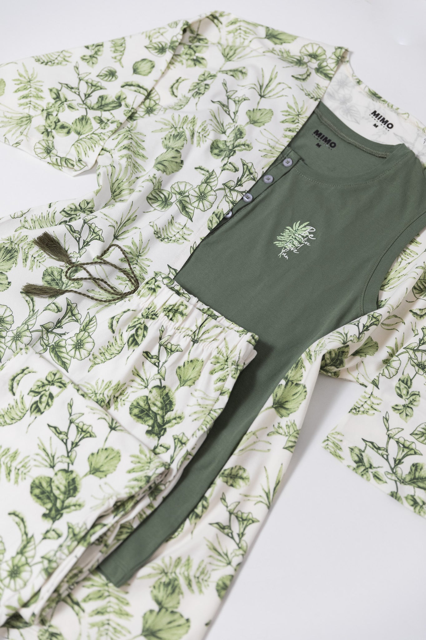 PAJAMA SHIRT & ROBE 3PC 6910
