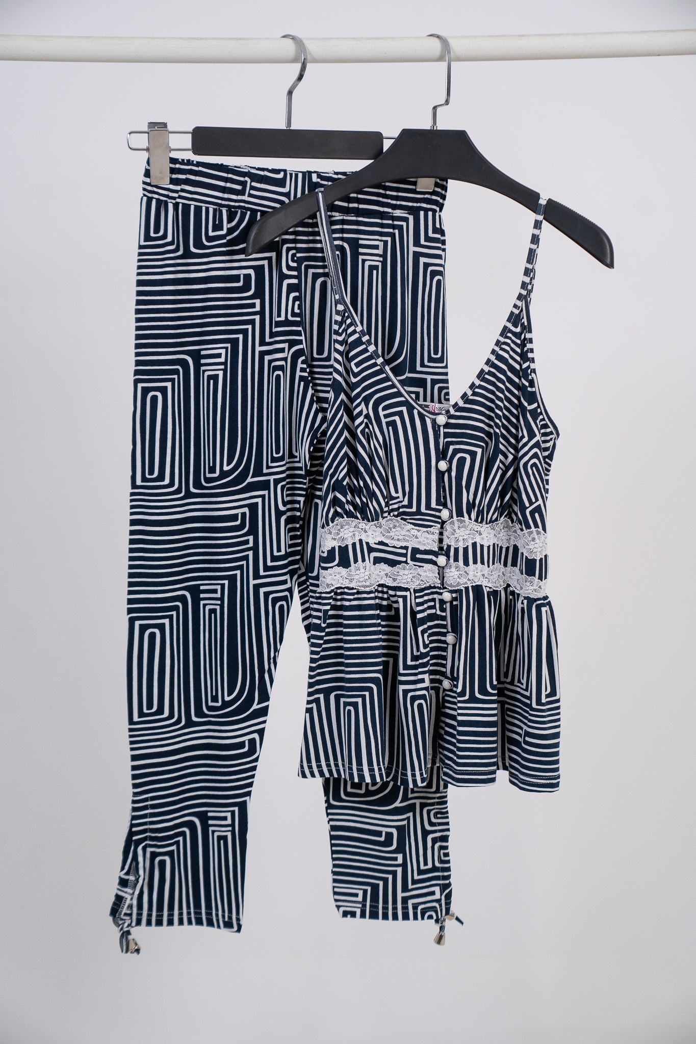 Pajama Stripped Cut 8108