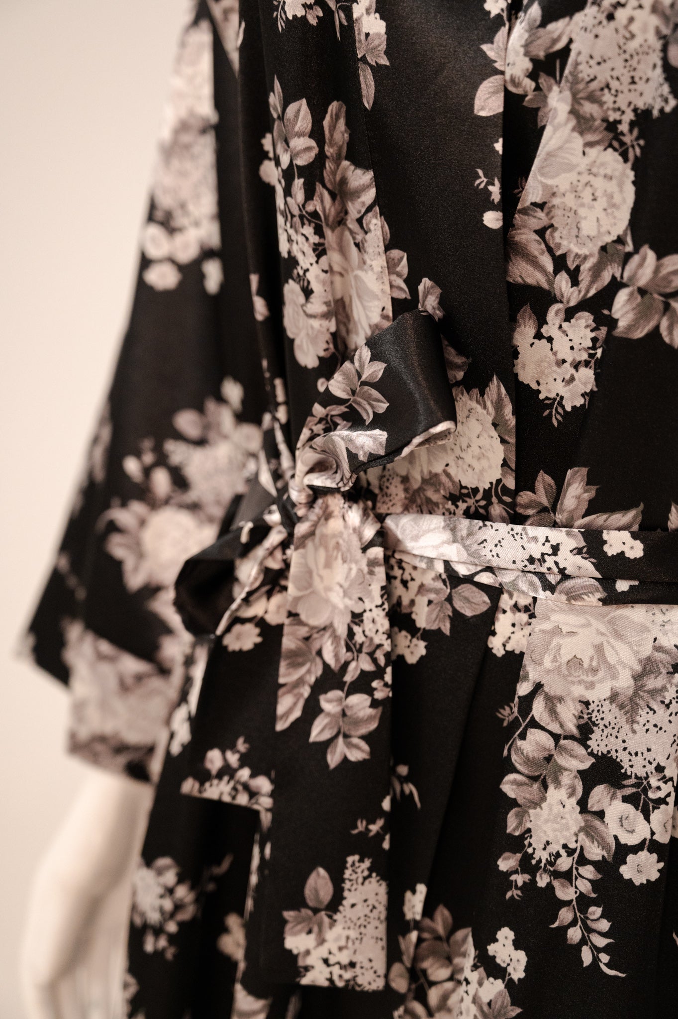 Long Satin Robe 7030