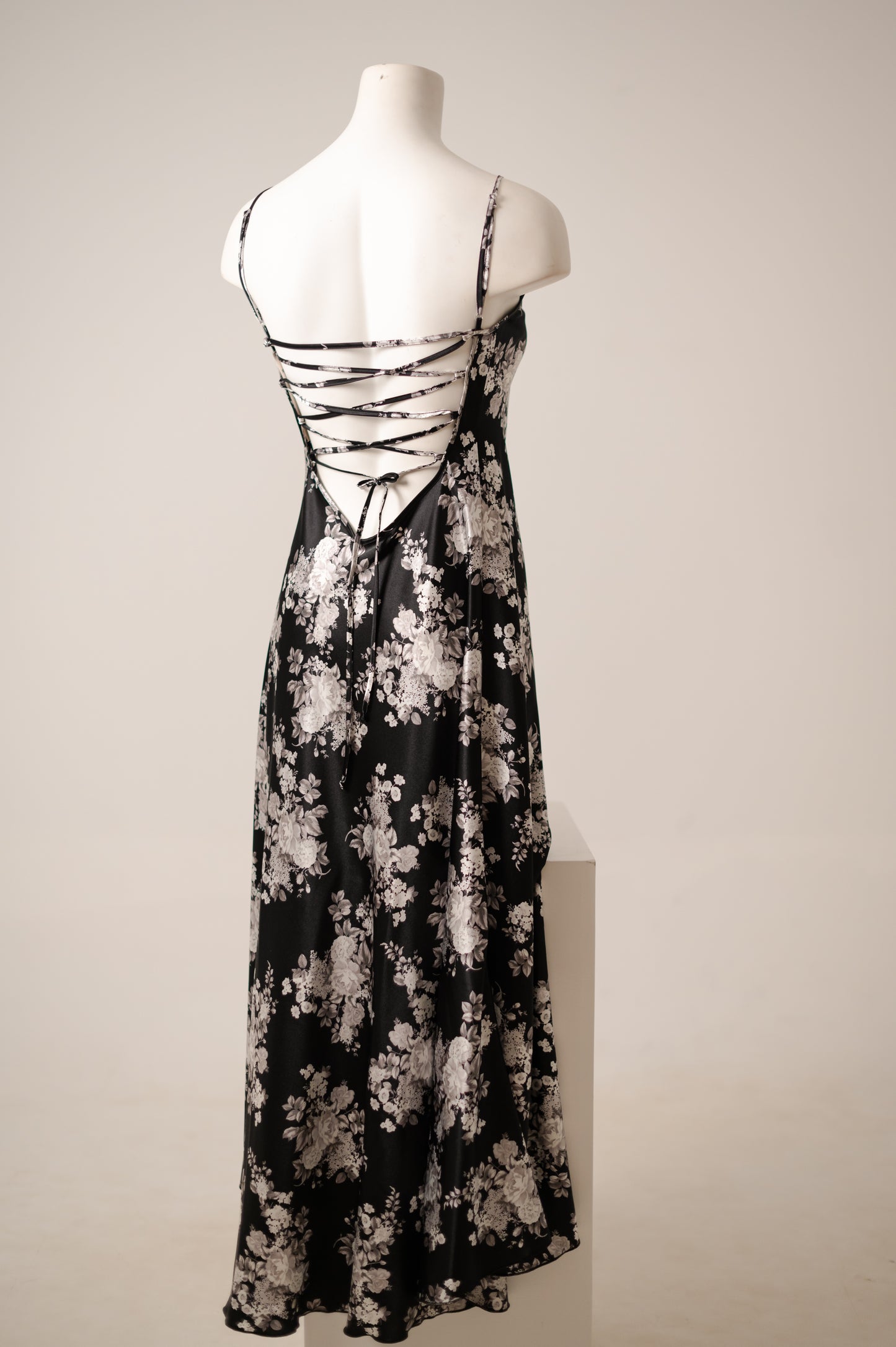 Long Satin Dress 7201