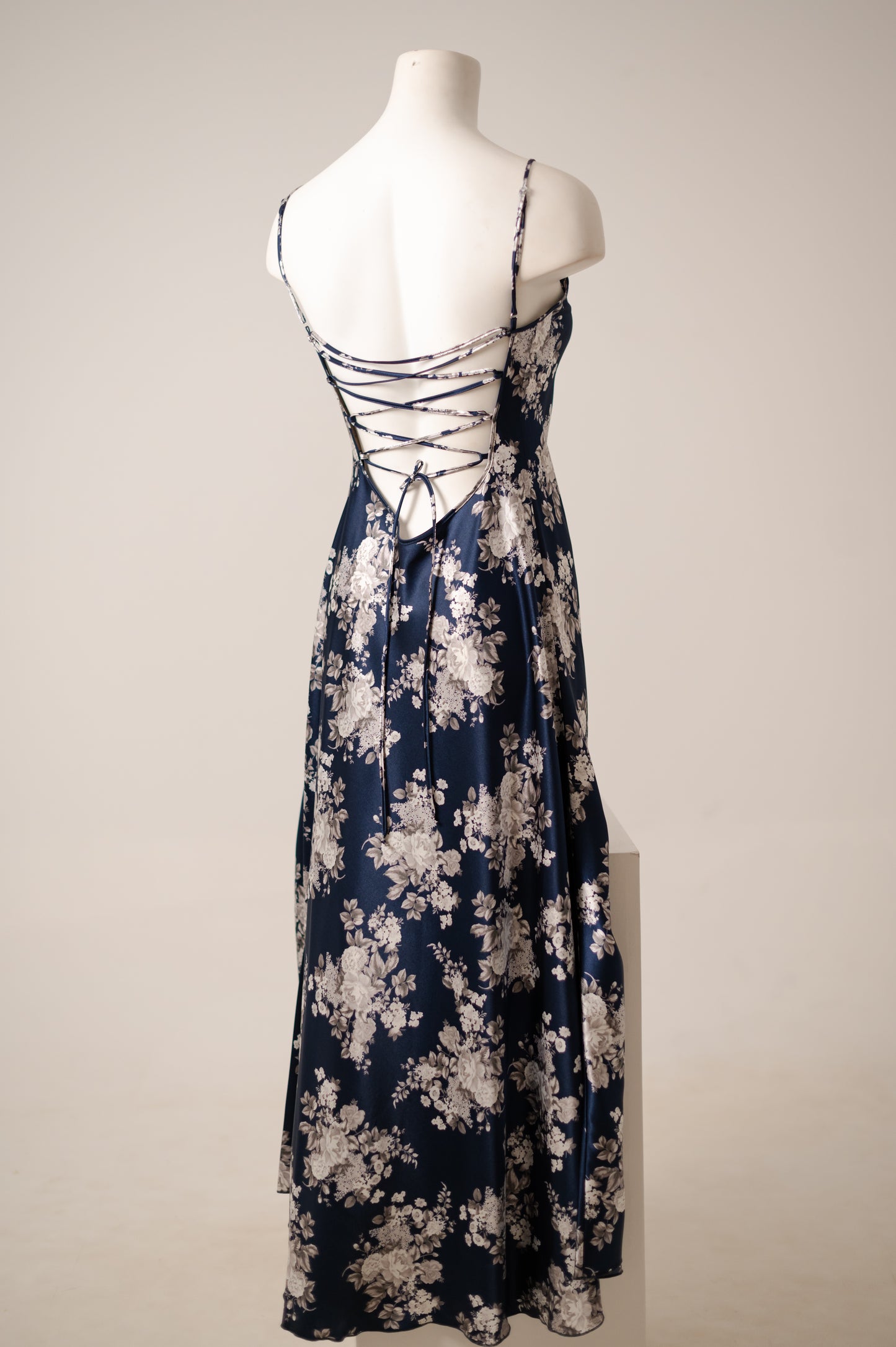 Long Satin Dress 7201