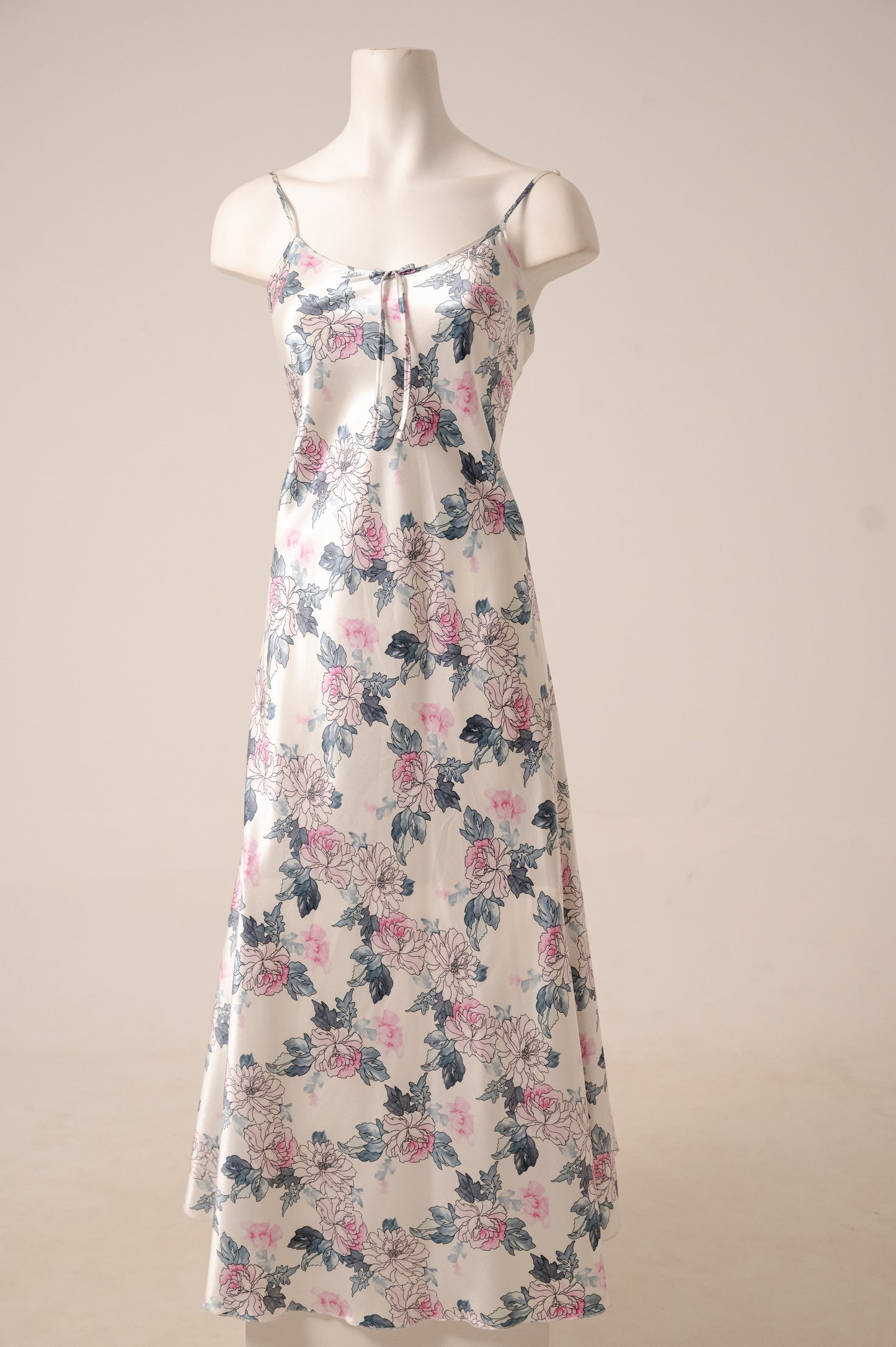 Long Satin Dress 7201