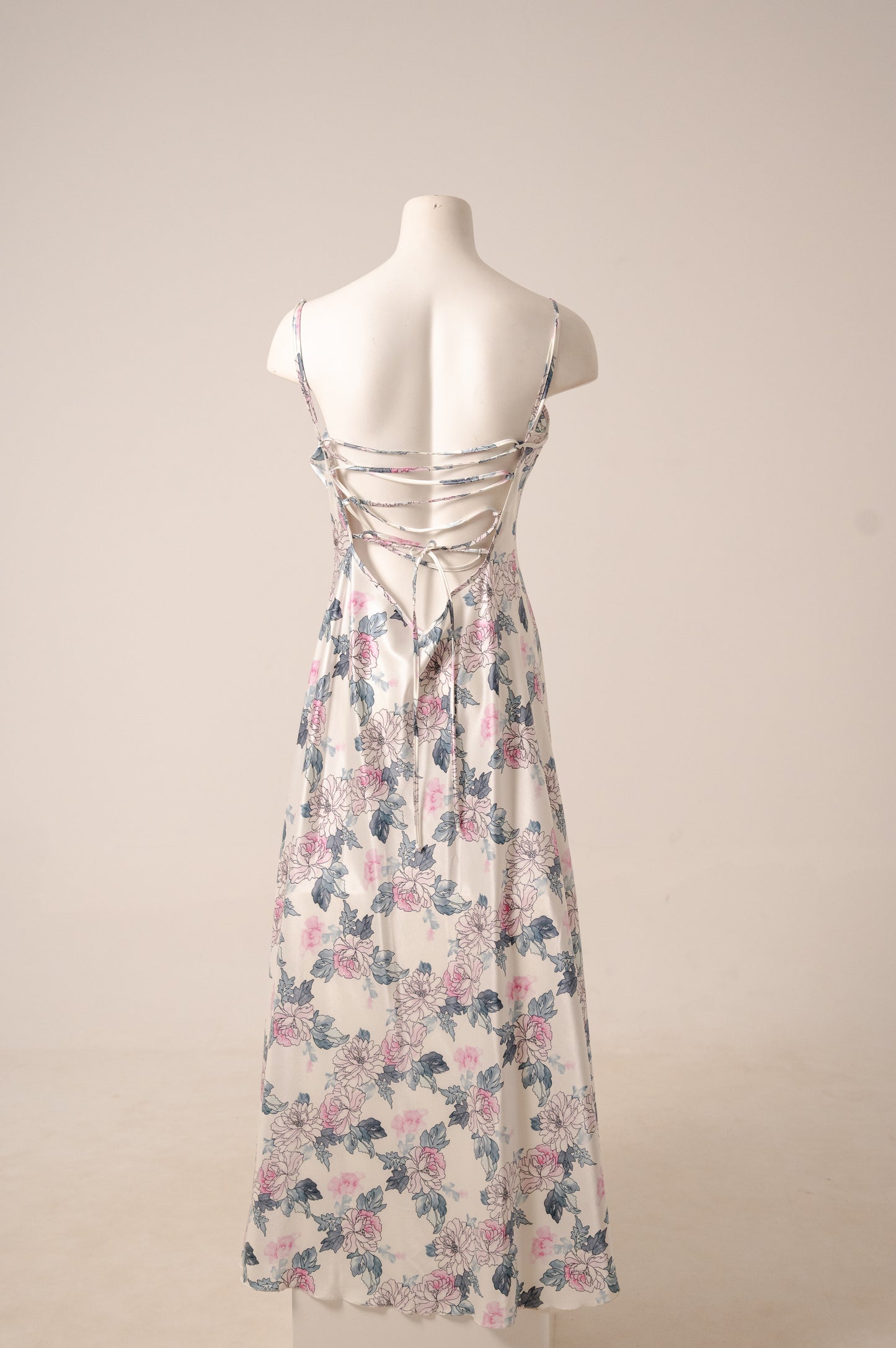 Long Satin Dress 7201