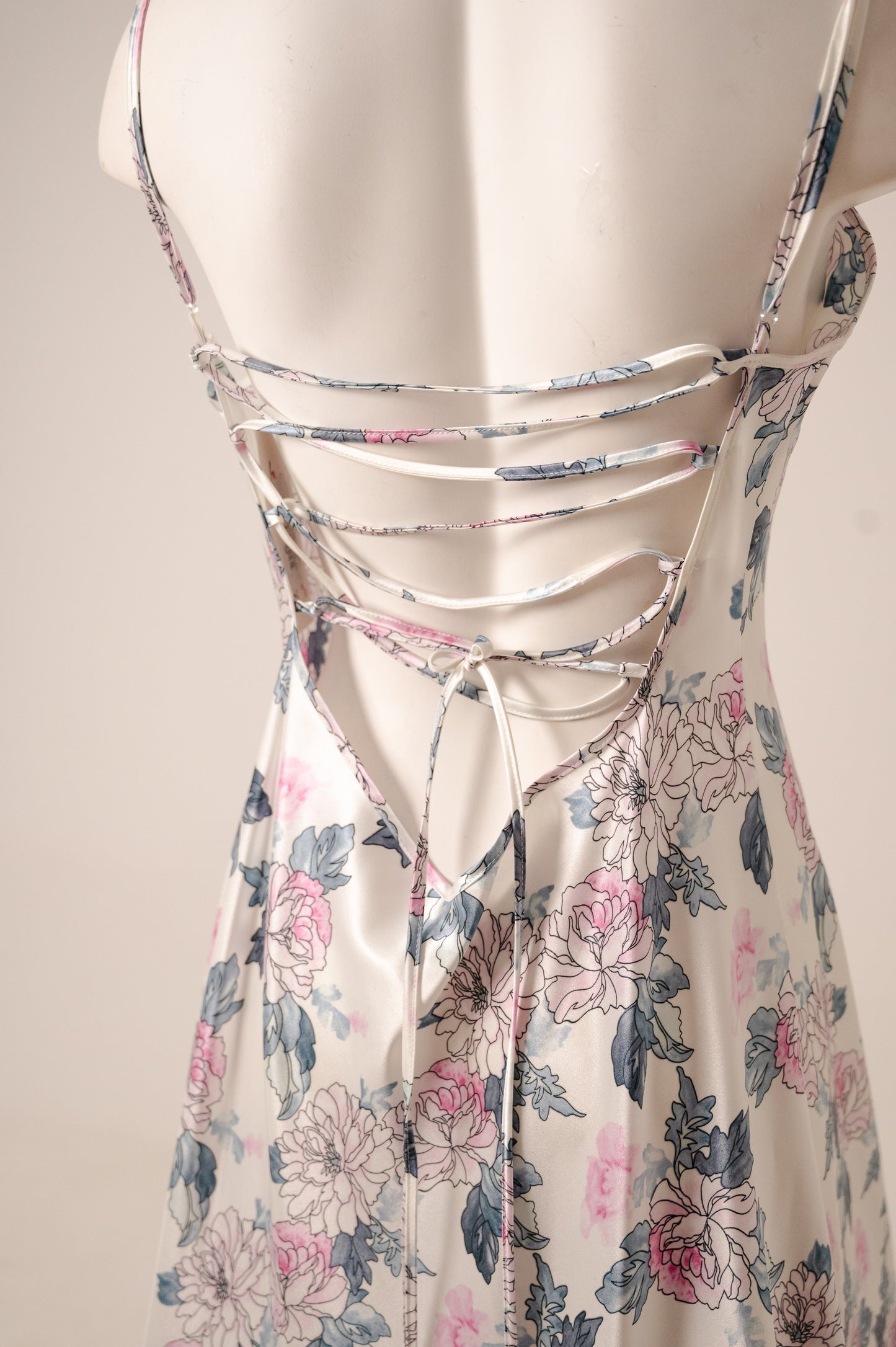 Long Satin Dress 7201
