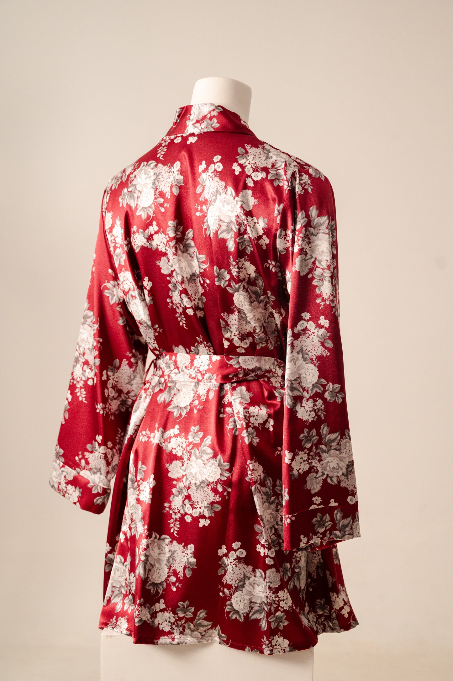 Short Satin Robe 7031