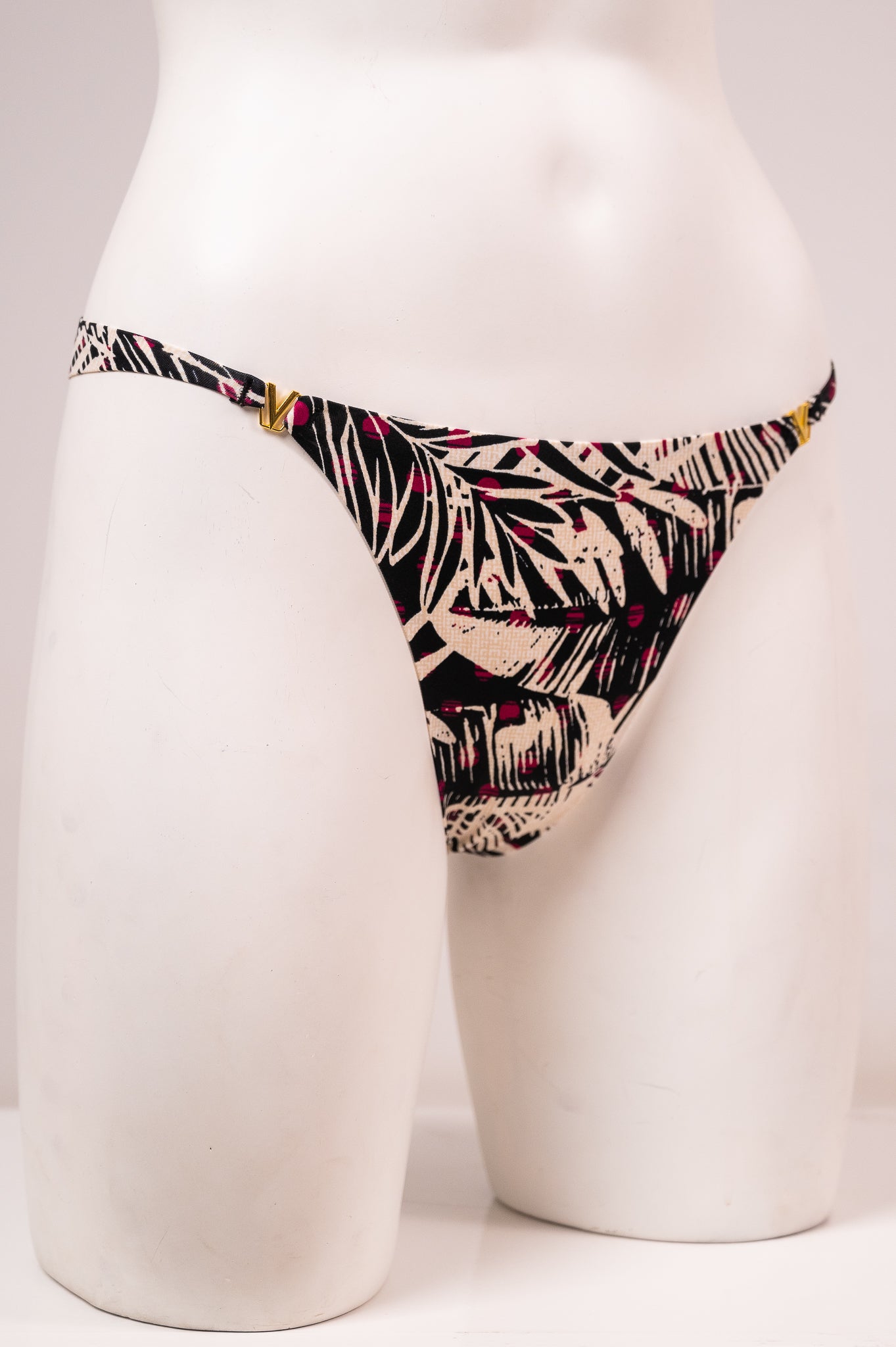 Panty Bikini 777540 Black flower