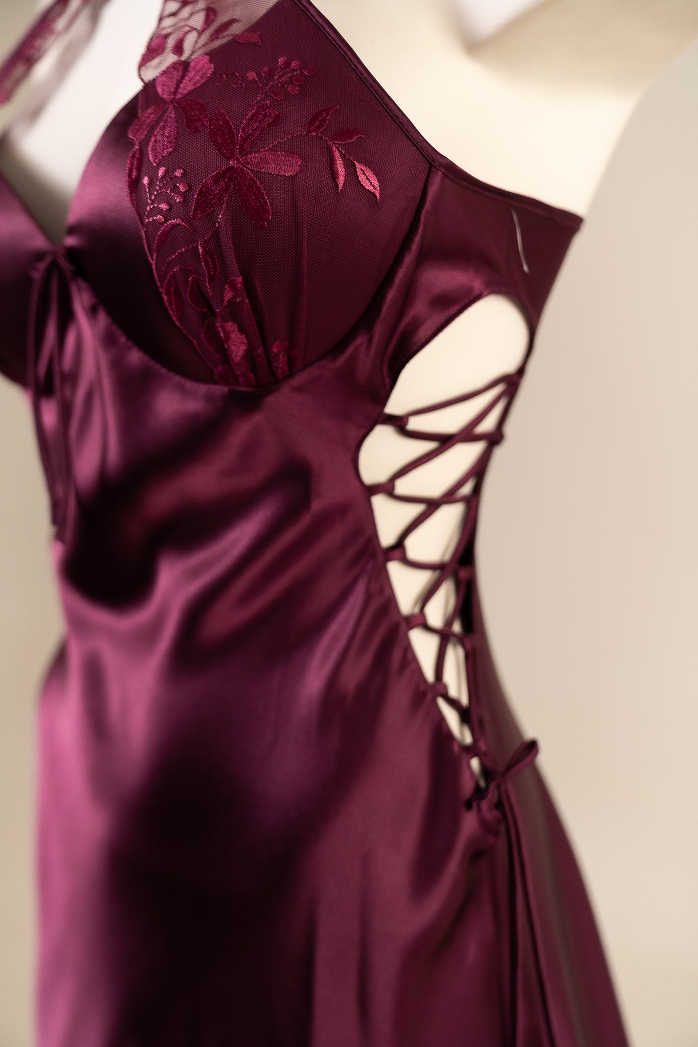 Long Satin Night Dress 2943