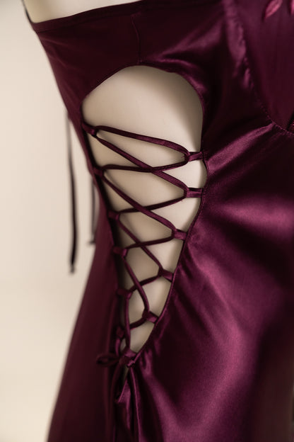 Long Satin Night Dress 2943