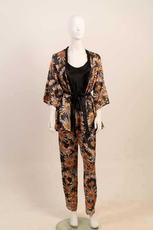 Pajama Satin 3Pc 7535