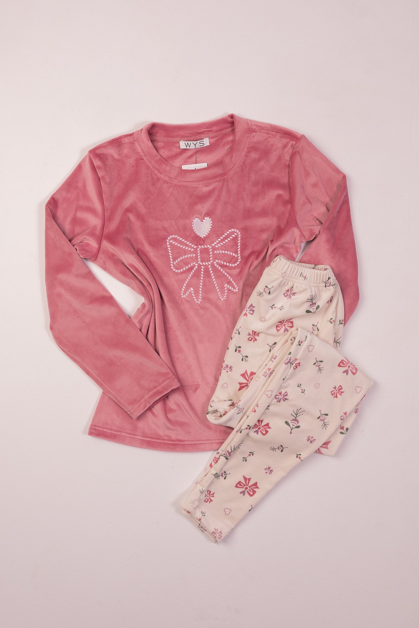 Bow Tie Velvet Pajama 102