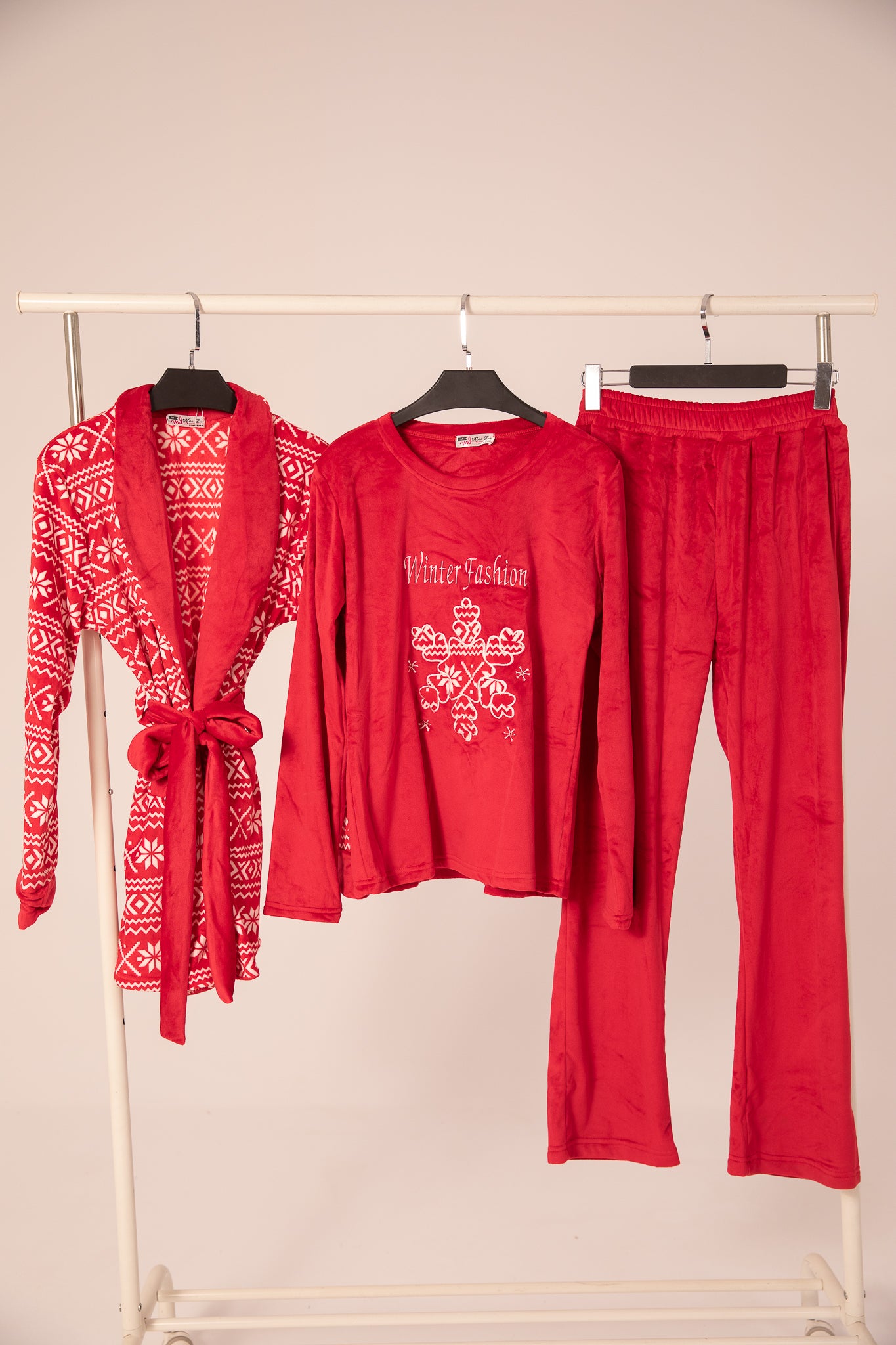 Velvet Pajama 3 pcs 9105