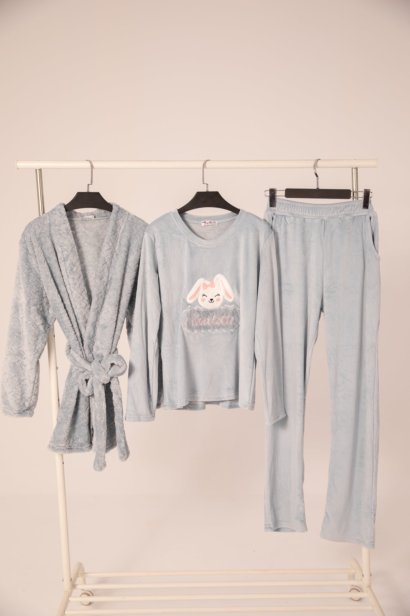 Velvet Pajama 3 pc 9048
