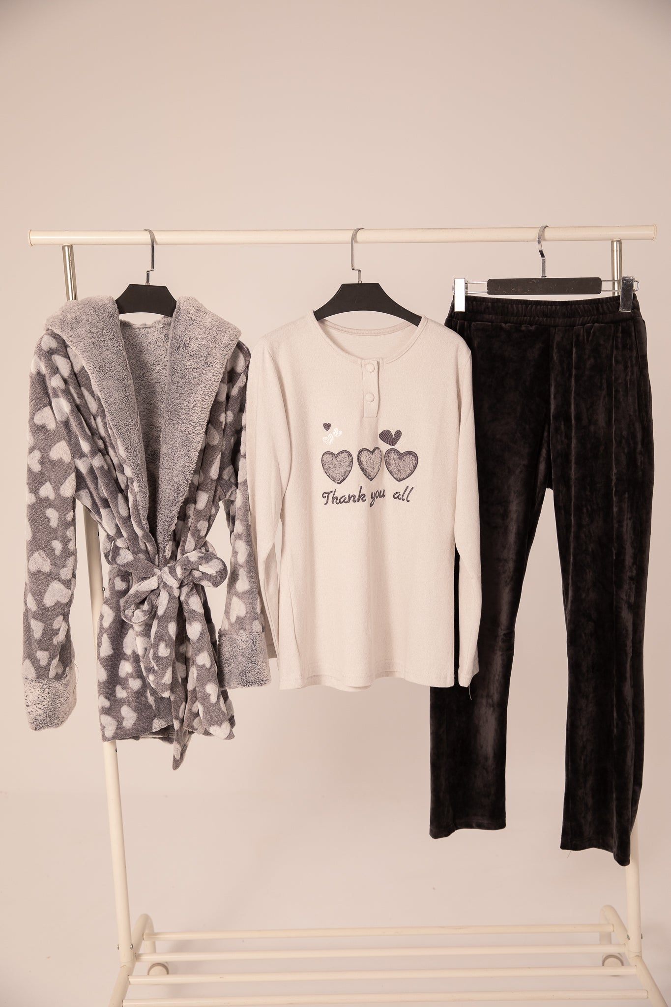 Pajama velvet 3 pc 16747