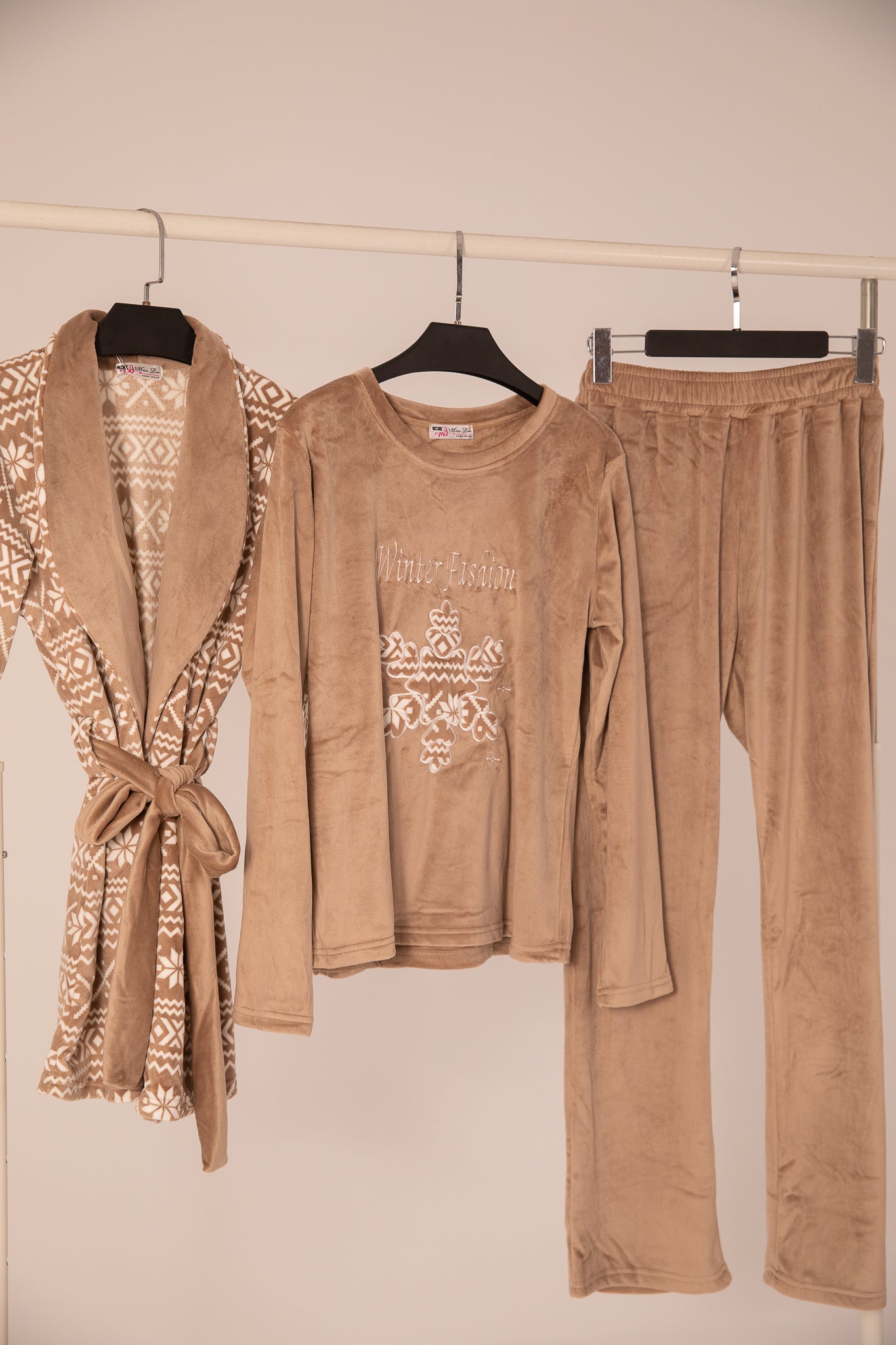 Velvet Pajama 3 pcs 9105