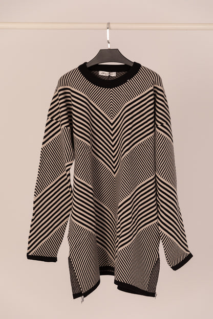 Tricot Round Sweater Long 5246