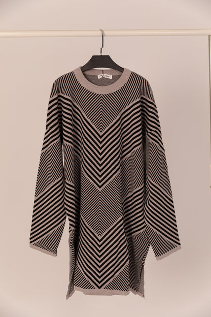 Tricot Round Sweater Long 5246