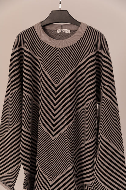 Tricot Round Sweater Long 5246