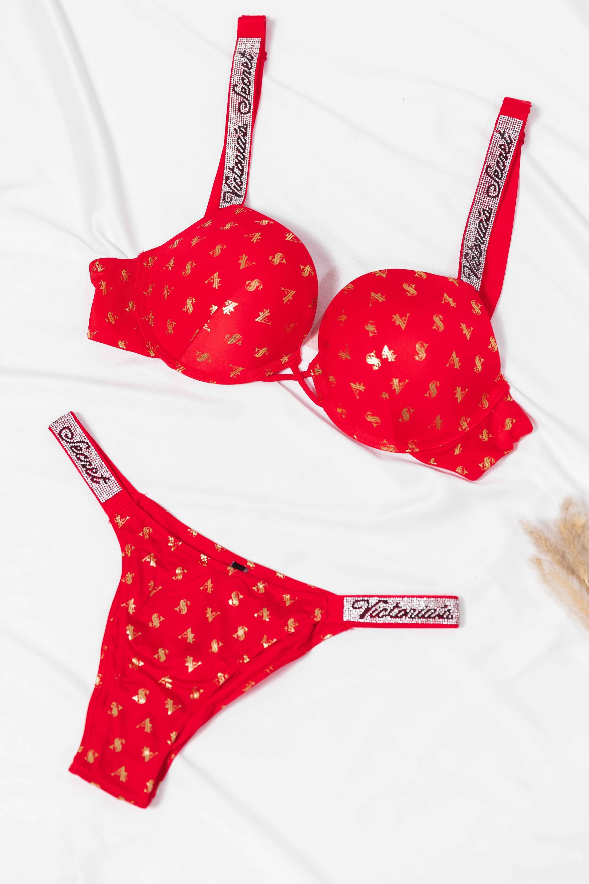 BRA SET PRINTED VS (PUSH-UP) 18830