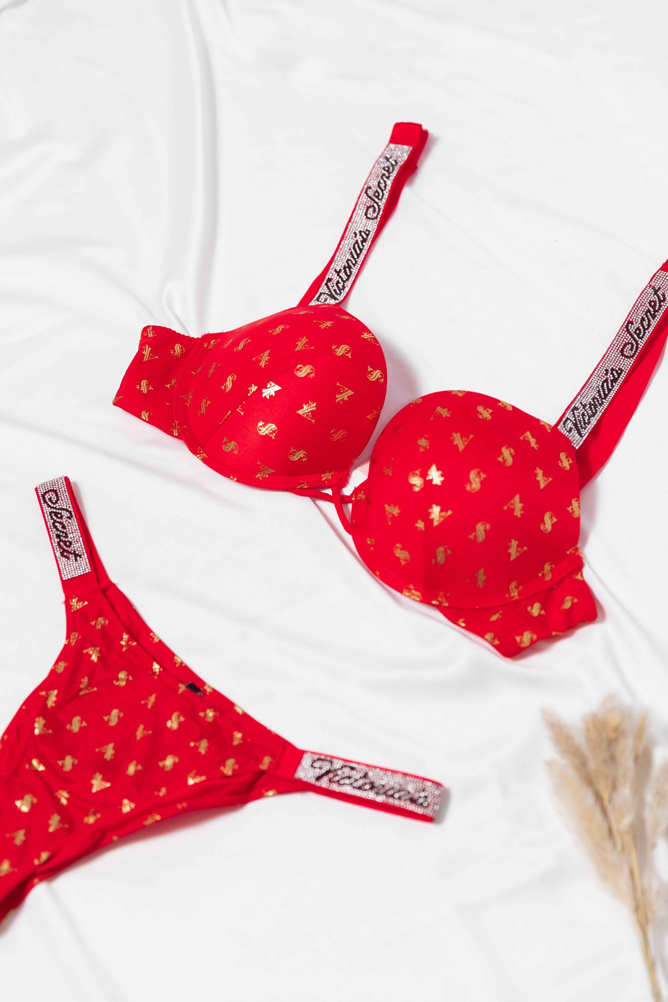 BRA SET PRINTED VS (PUSH-UP) 18830