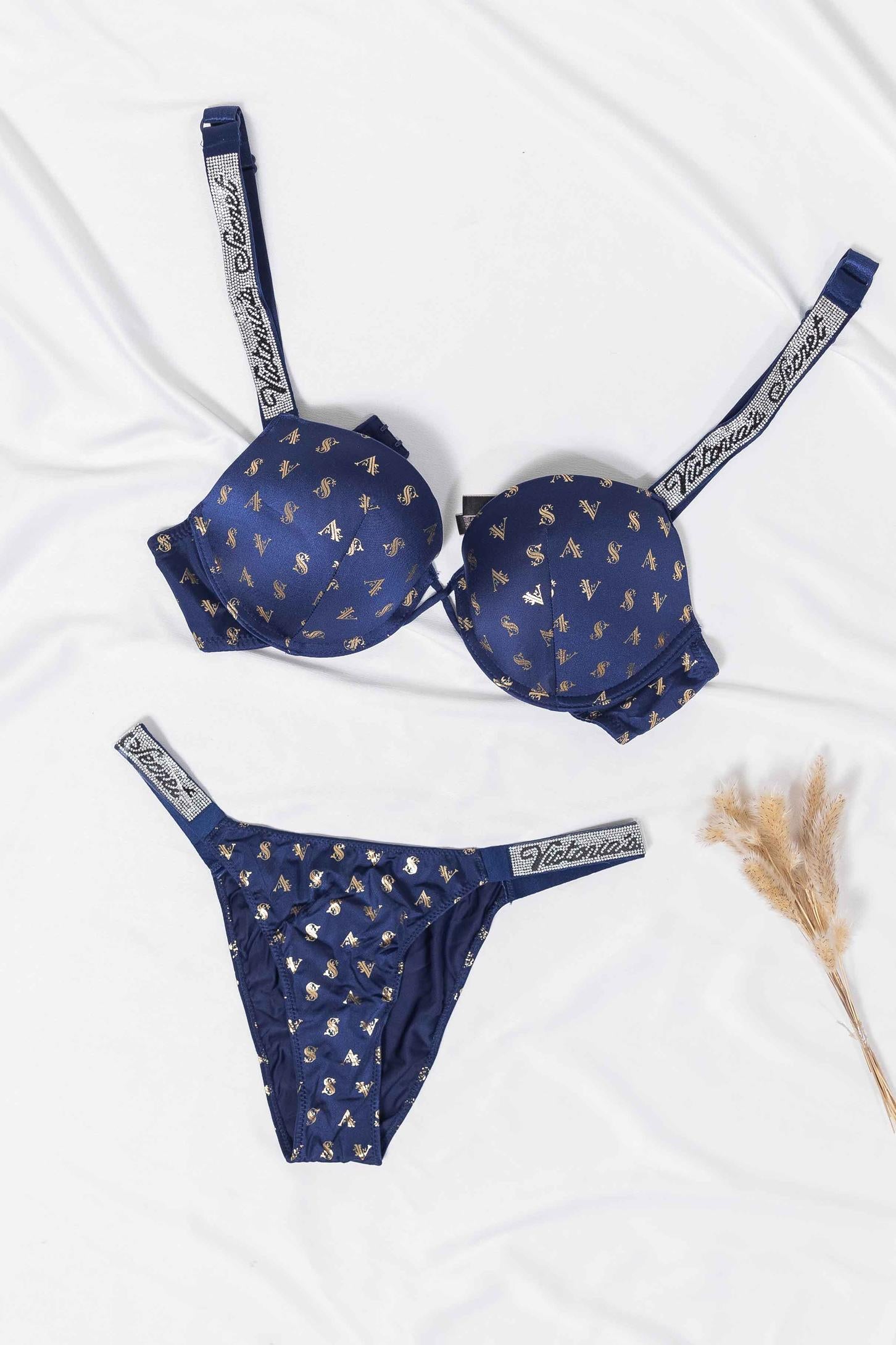 BRA SET PRINTED VS (PUSH-UP) 18830