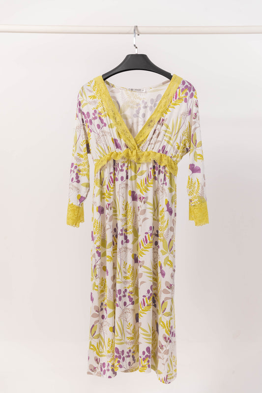 Flower Long Sleeve Sleepshirt 2627