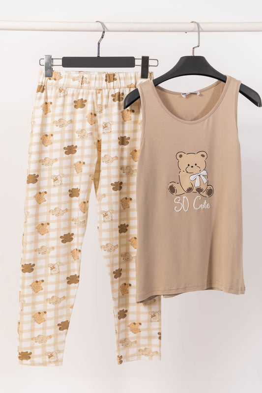 Teddy Short-pants Pajama Cut 7861