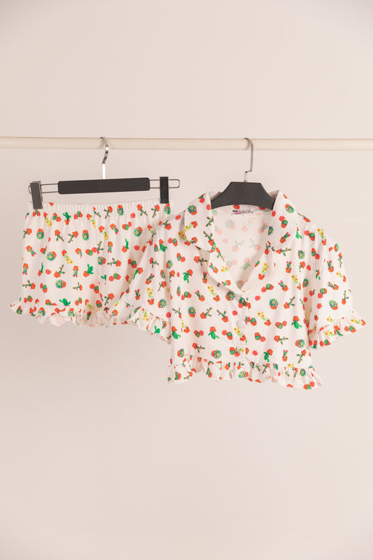 Pajama Crop-Top & Short's 7629