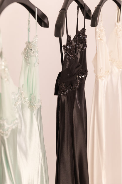 Long Satin Night Dress 15111