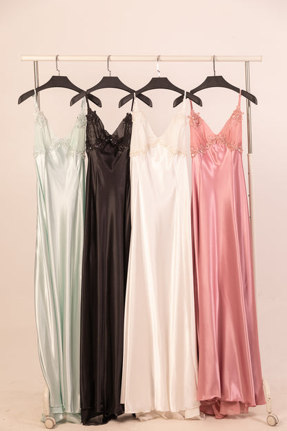 Long Satin Night Dress 15111