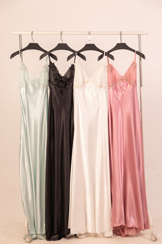 Long Satin Night Dress 15111