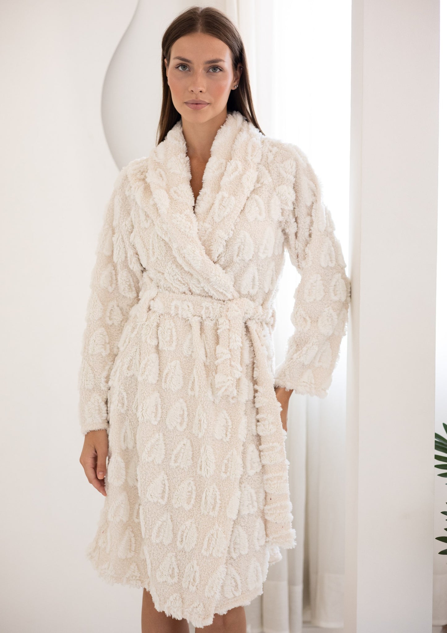 Short Fleece Robe 9002