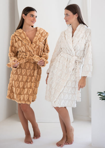 Short Fleece Robe 9002