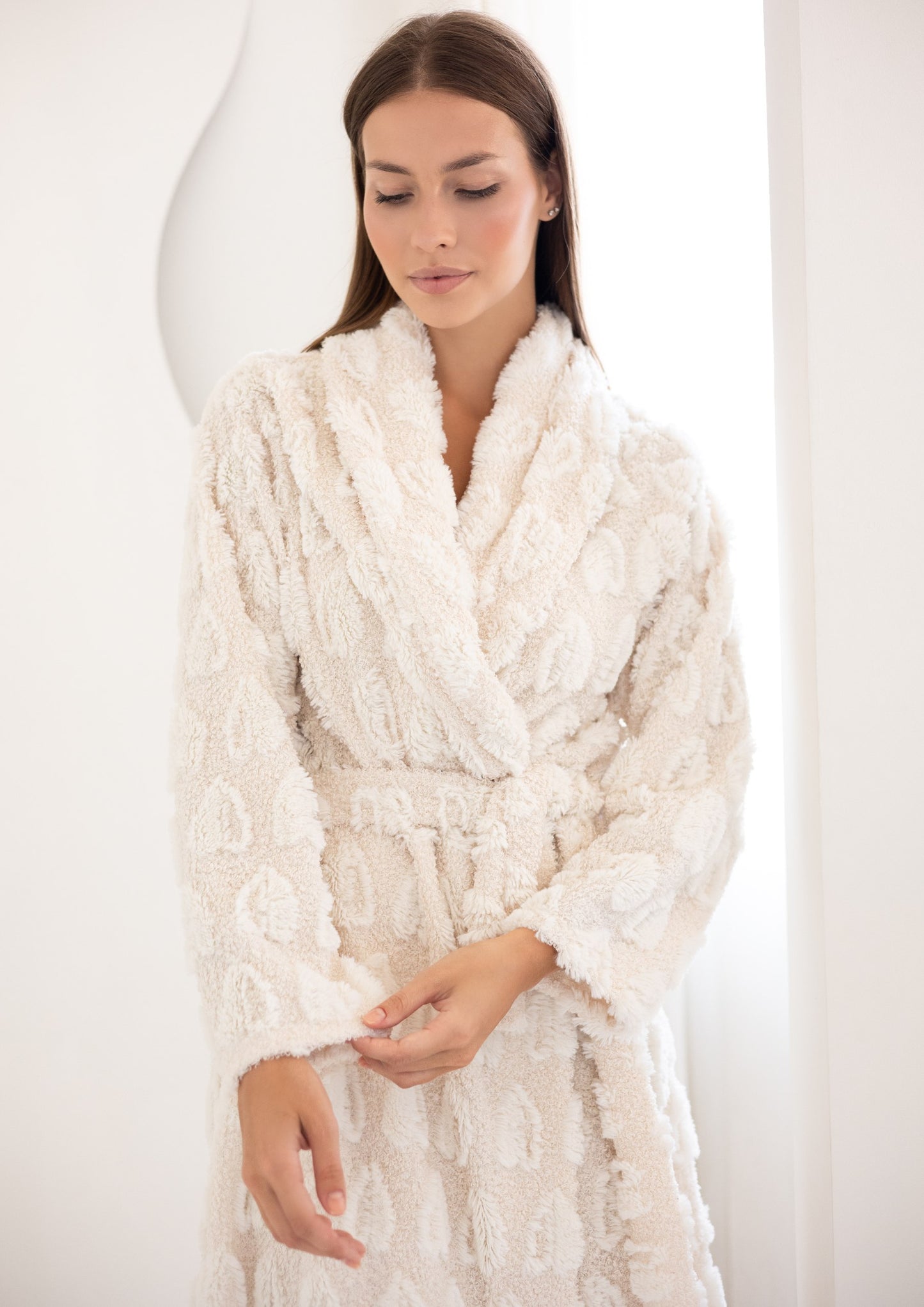 Short Fleece Robe 9002