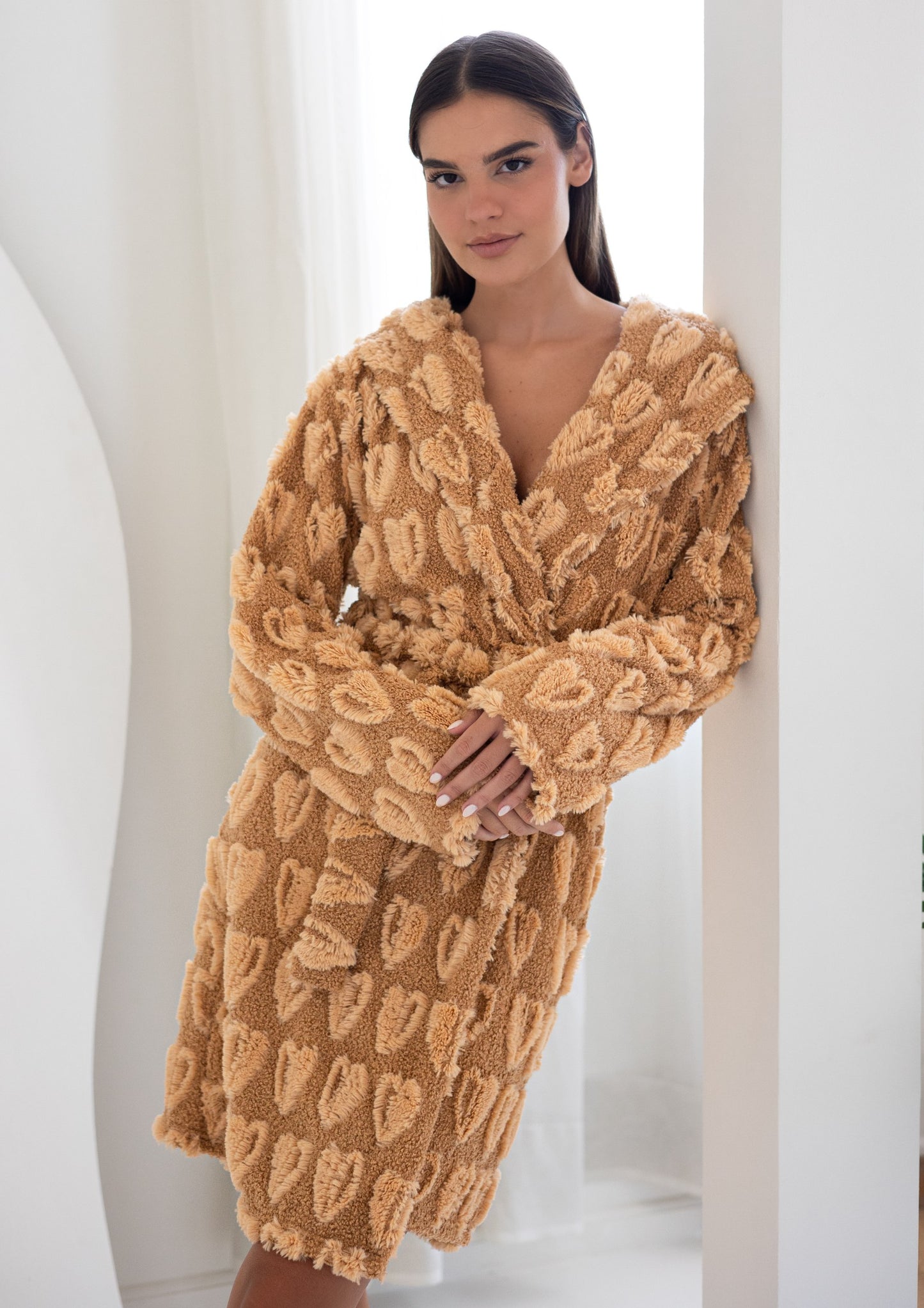 Short Fleece Robe 9002