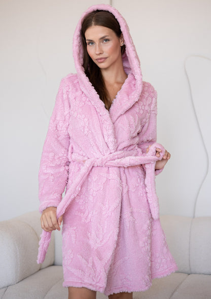 Short Fleece Robe 9013