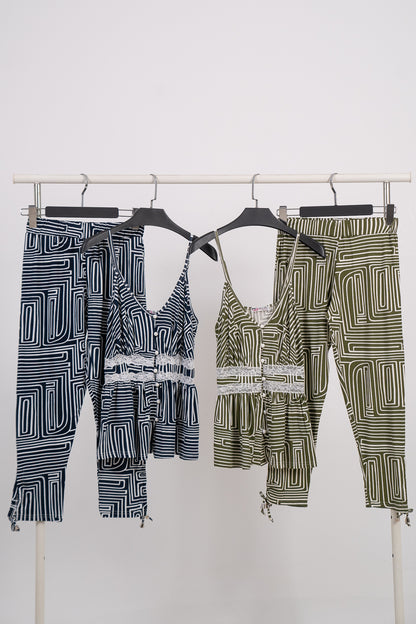 Pajama Stripped Cut 8108