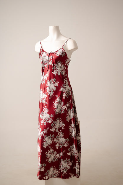 Long Satin Dress 7201
