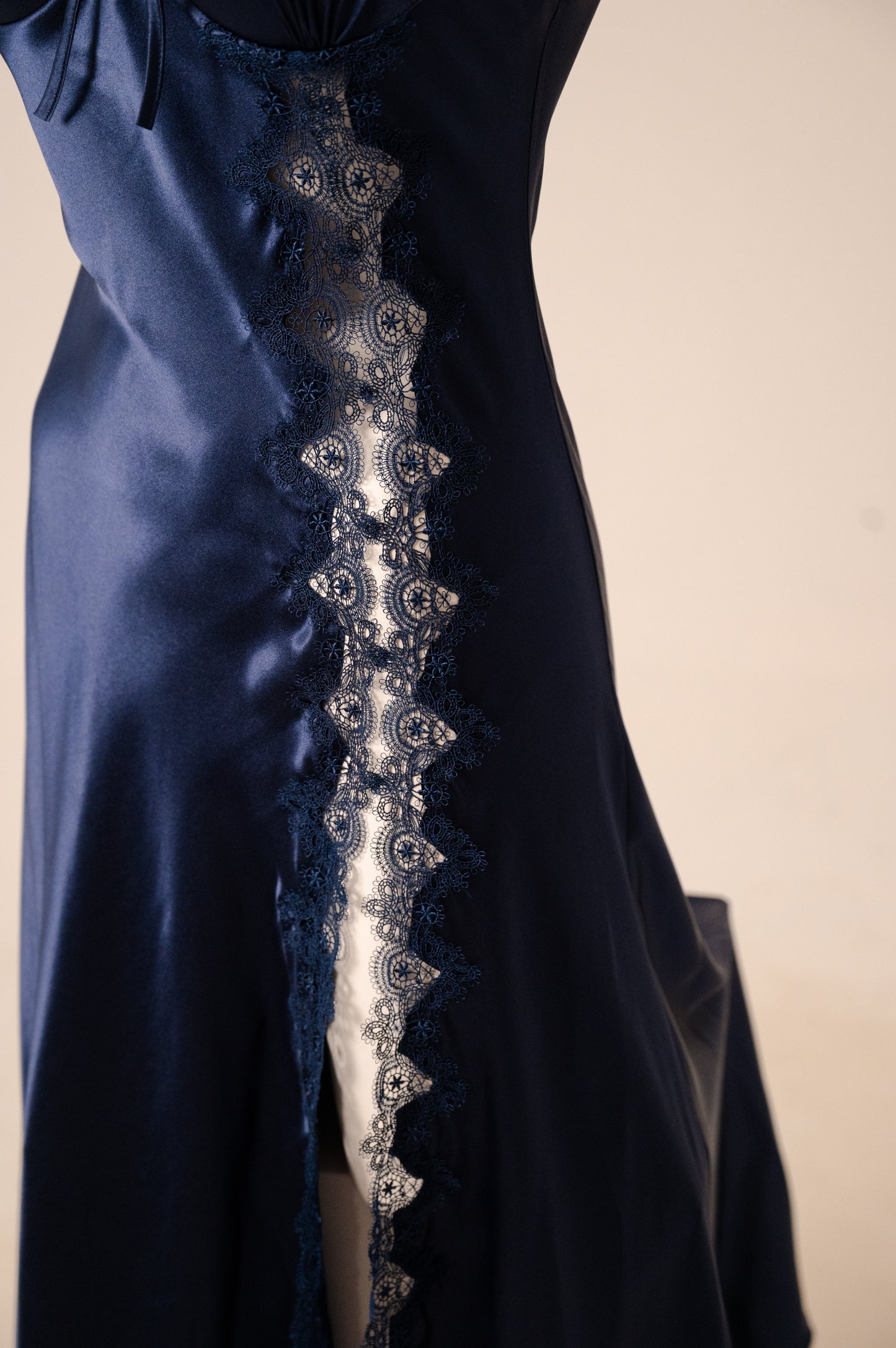 Long Satin Dress 3058