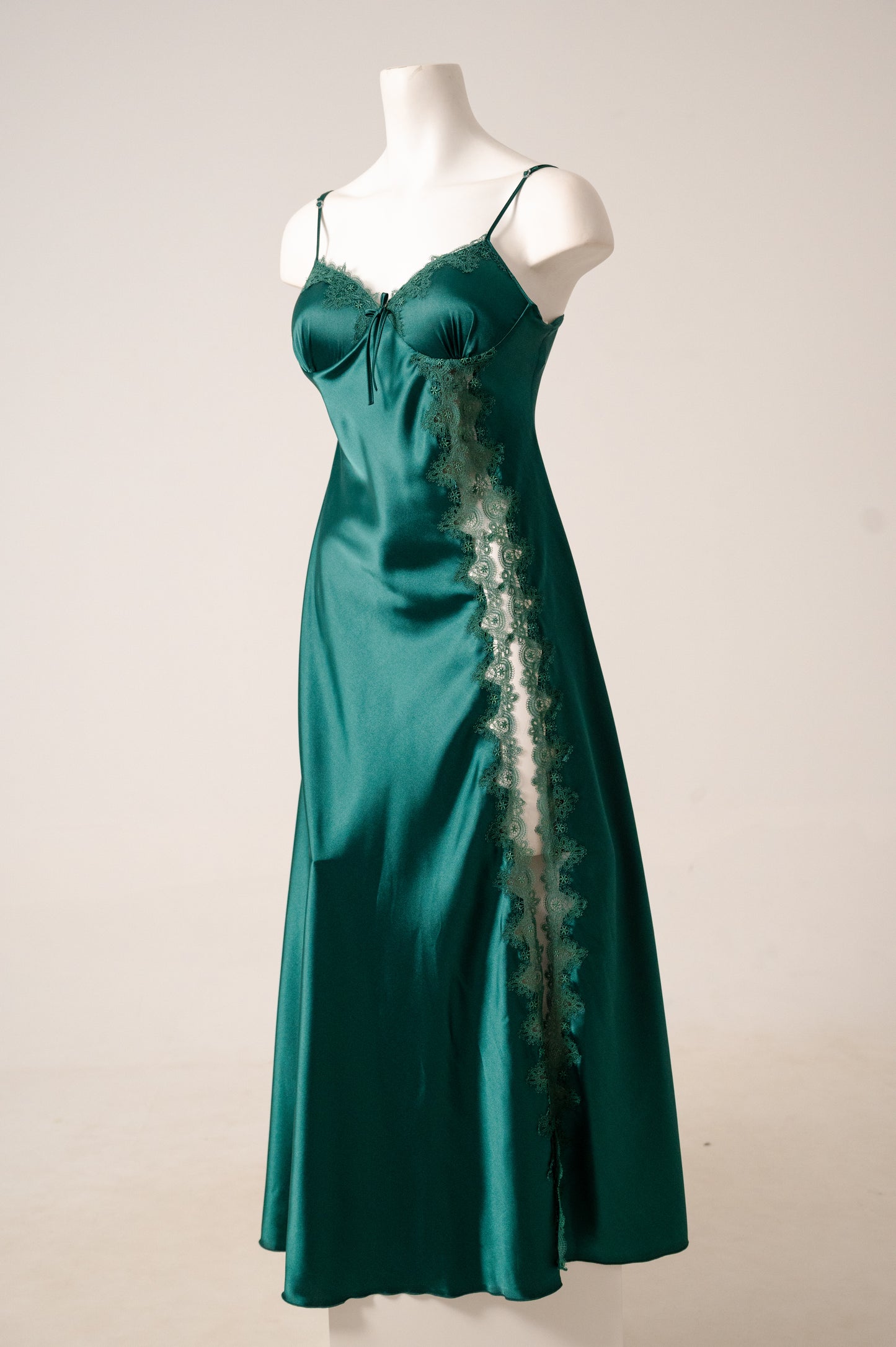 Long Satin Dress 3058