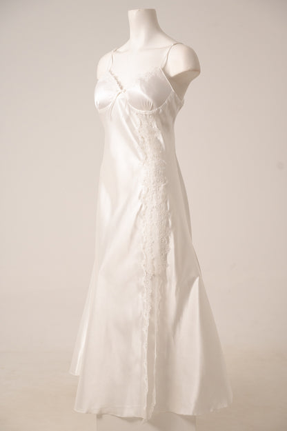 Long Satin Dress 3058