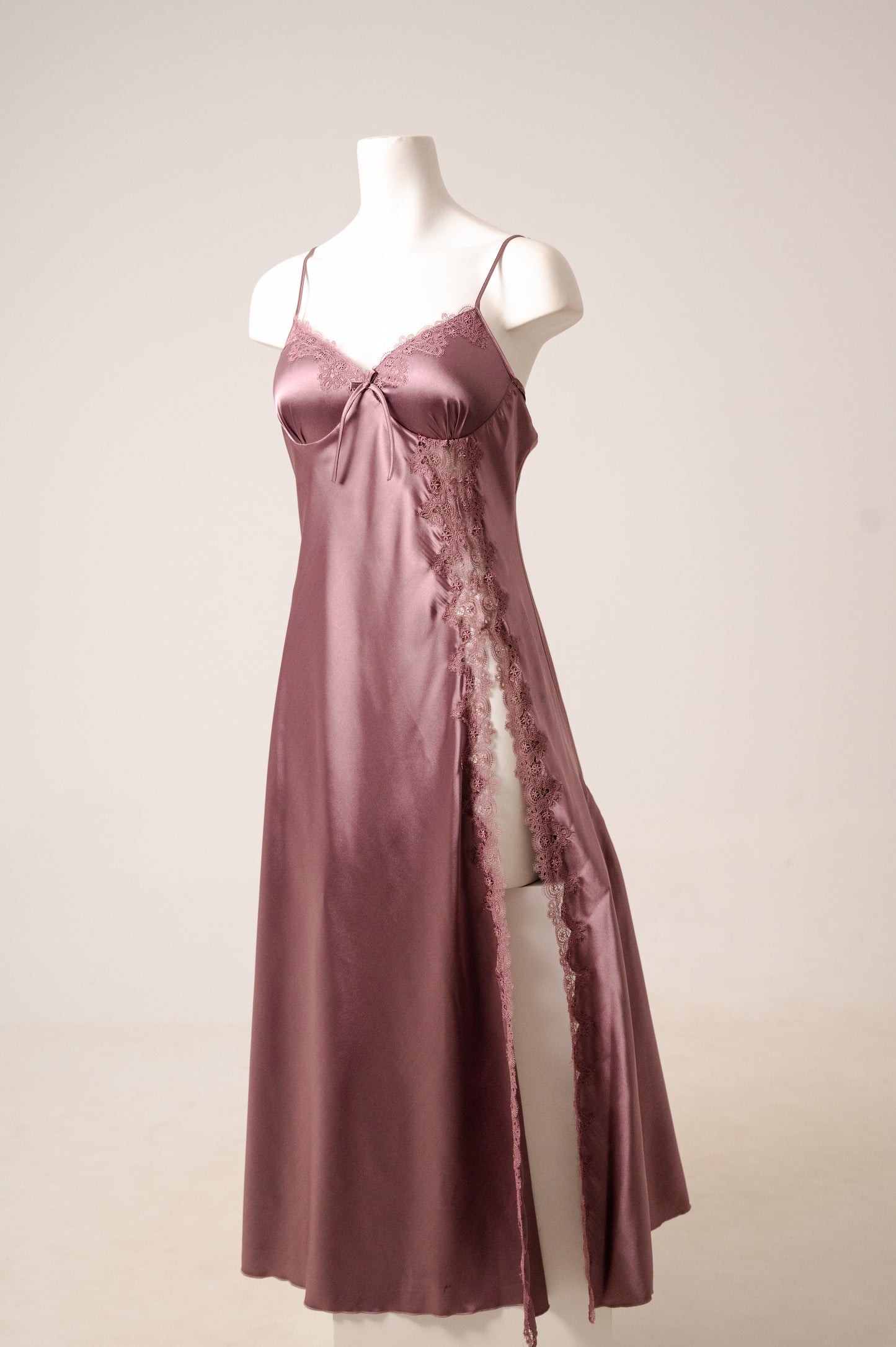 Long Satin Dress 3058