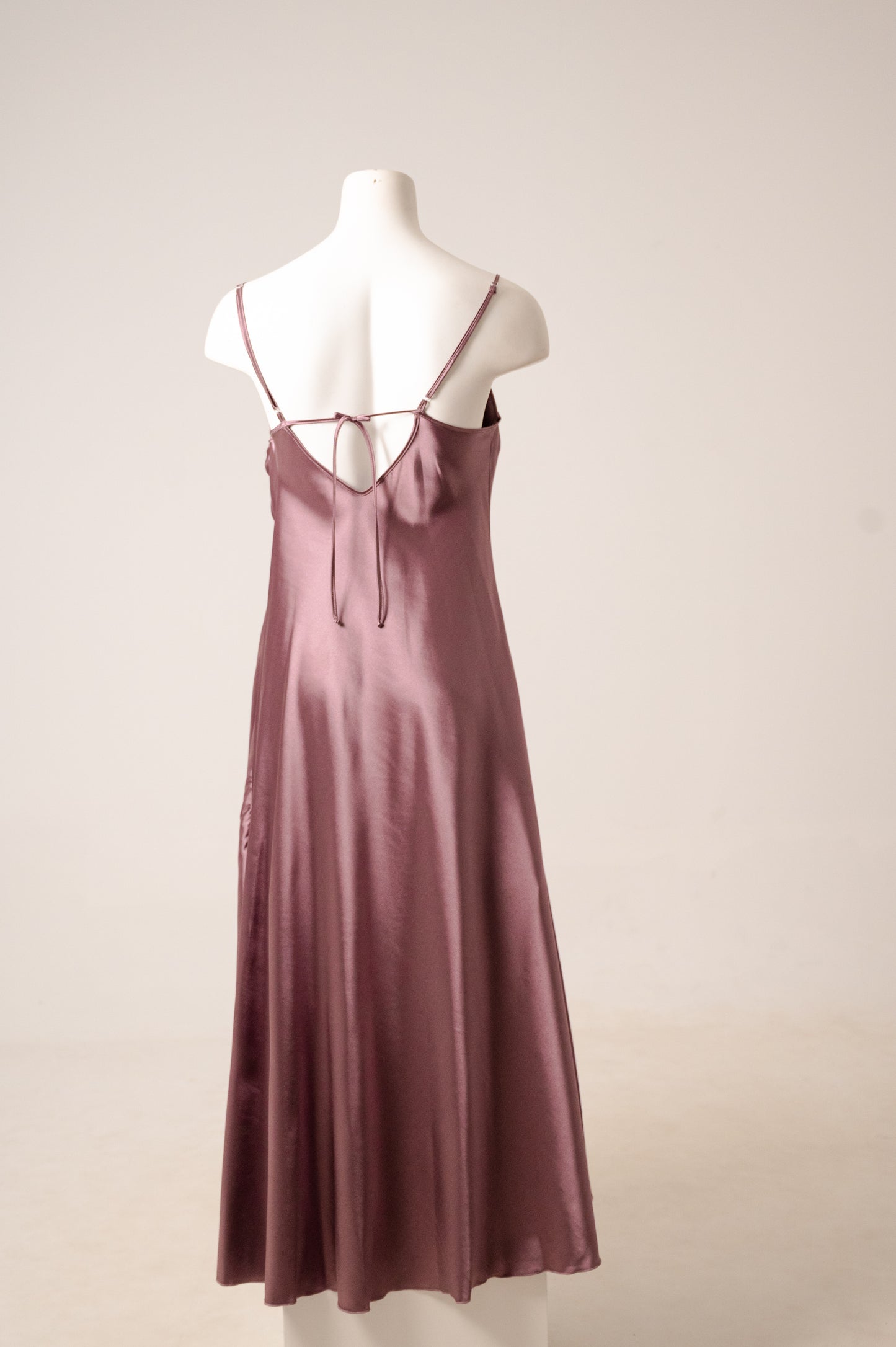 Long Satin Dress 3058