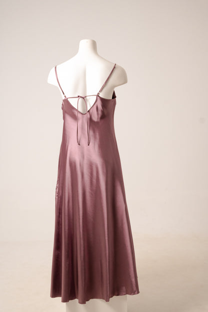 Long Satin Dress 3058