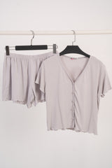 pajama short solid 7843