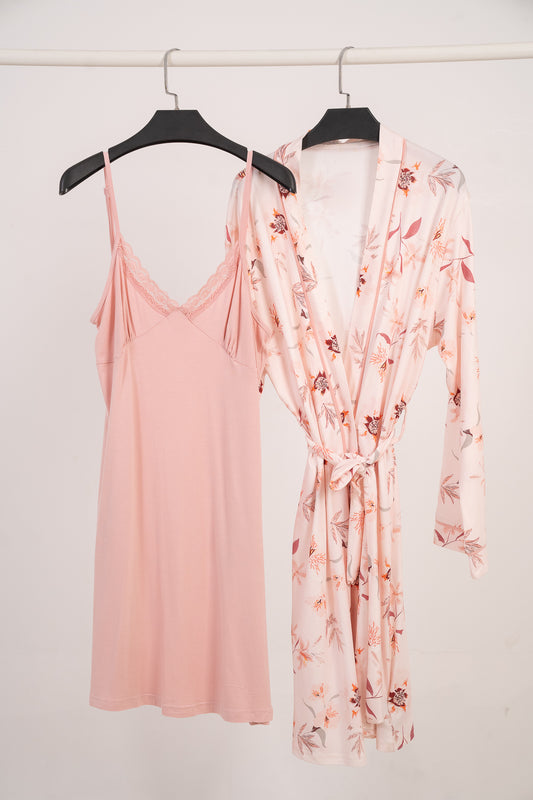 robe set flower 7902