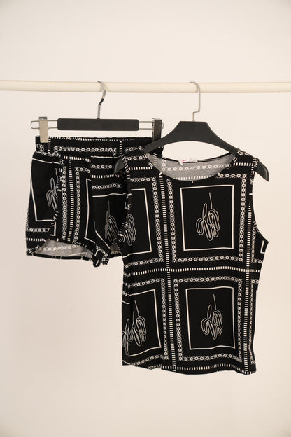 Pajama 2 Pieces T-Shirt cut & Shorts 7826