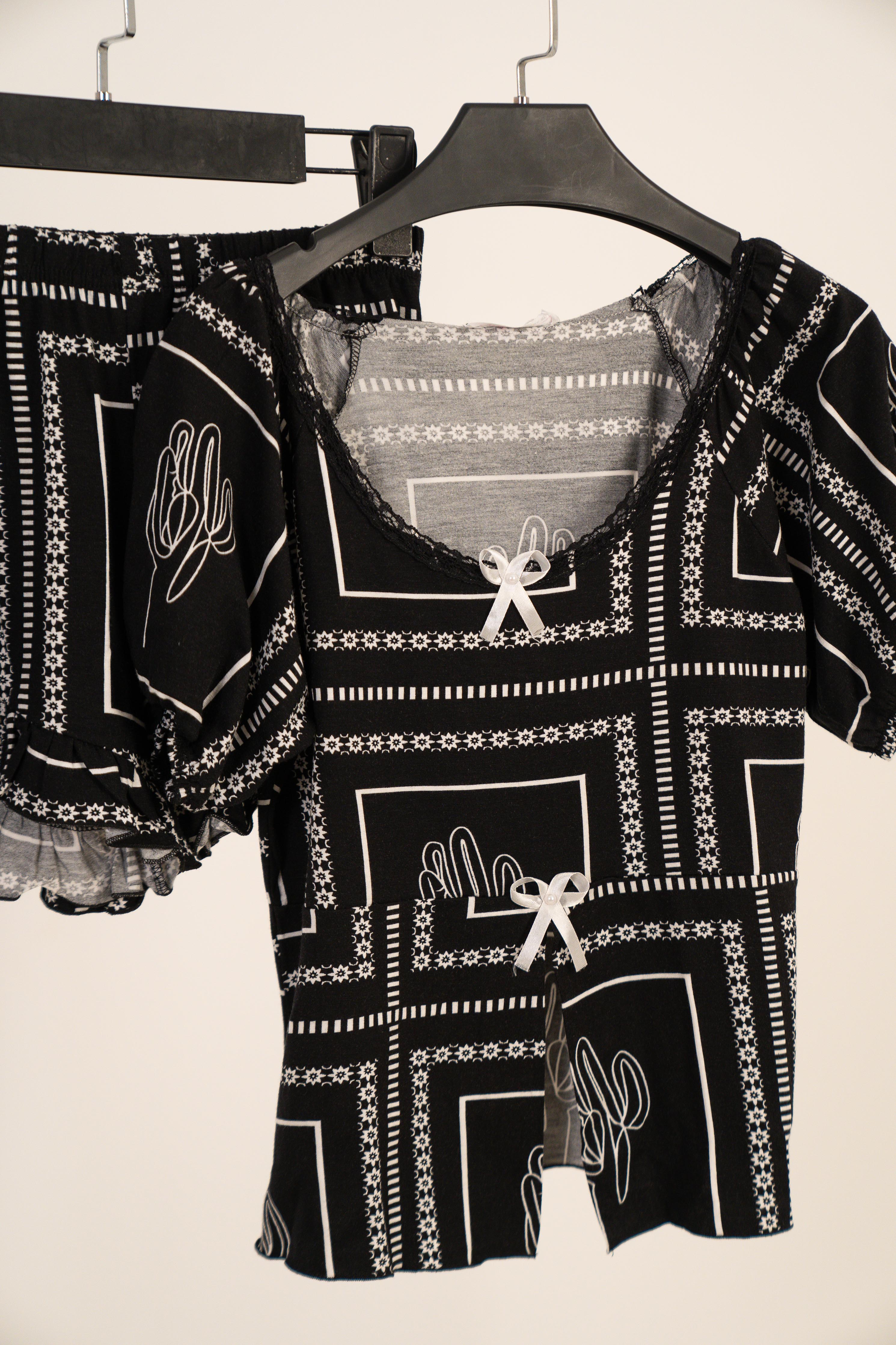 Pajama Crop-Top & Short's  7799