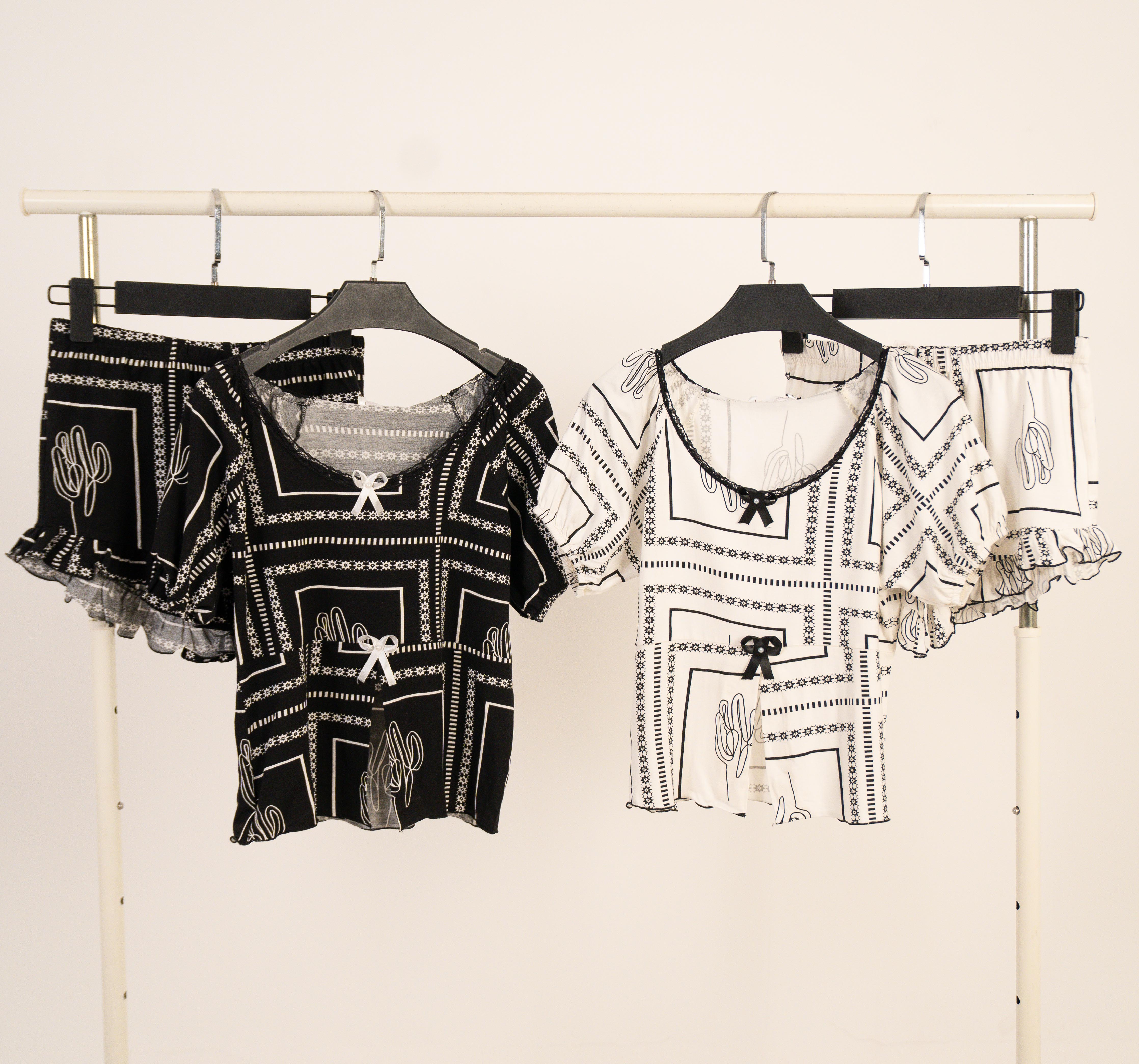 Pajama Crop-Top & Short's  7799
