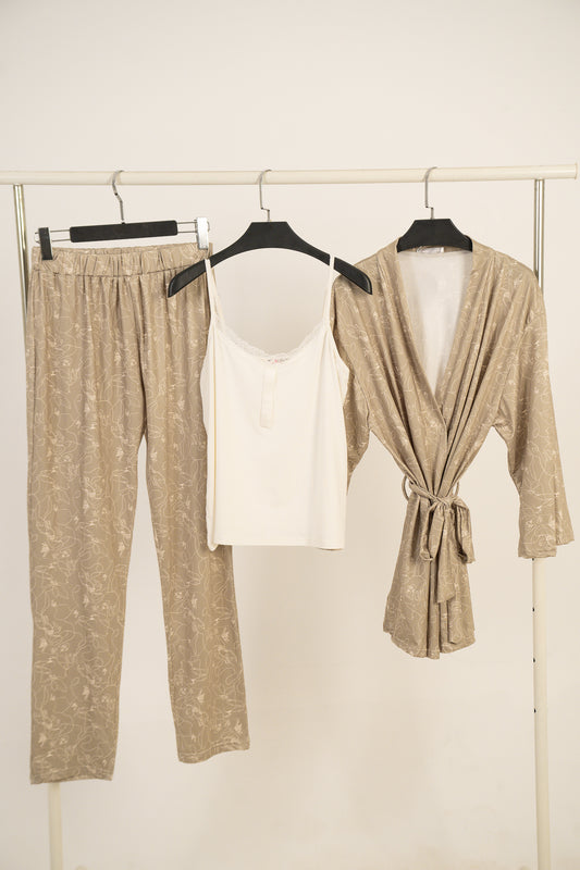PAJAMA SHIRT & ROBE 8165